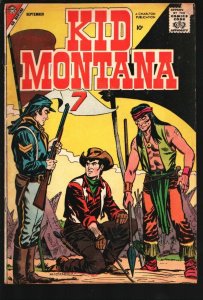 Kid Montana #14 1958-Charlton-Classic cover Kid Montana helps U.S. Army make ...