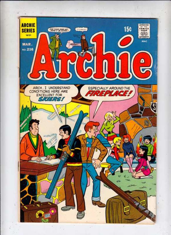 Archie #216 (Mar-72) VF High-Grade Archie