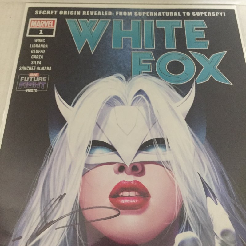 2019 Marvel Comics White Fox Variant #1 Signed by Penciler Ale Garza with COA