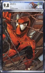 SPIDER-MAN #1 CGC 9.8 ? VIRGIN PANINI MEXICO FOIL CUSTOM SPIDER-MAN LABEL