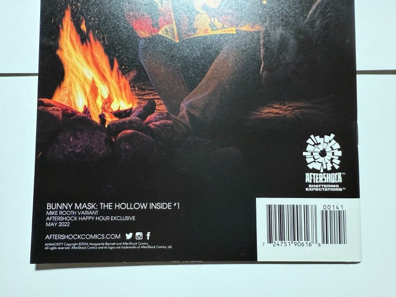 Bunny Mask The Hollow Inside # 1 NM Rooth Variant Aftershock Comic Book 3 J396