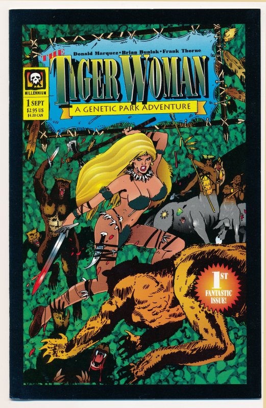 Tiger Woman (1994) #1 and Quest of the Tiger Woman (1994) #1 VF/NM Genetic Park