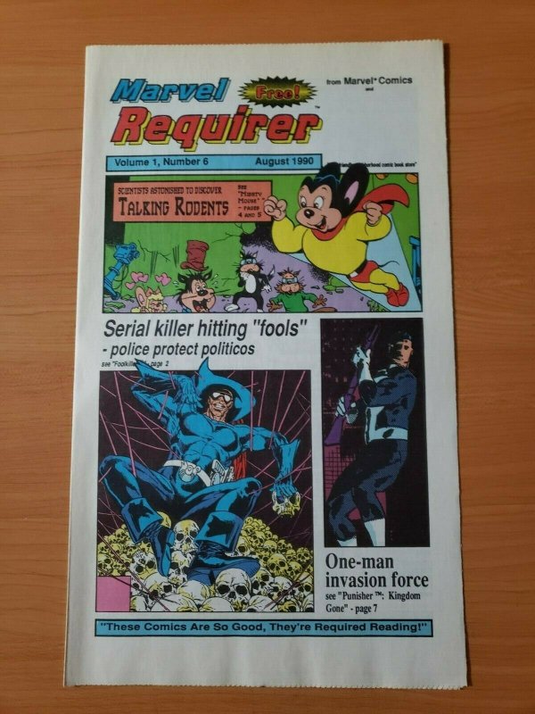 Marvel Requirer #6 Promo Punisher ~ NEAR MINT NM ~ 1990 Marvel Comics