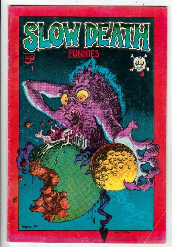 Slow Death # 1 Strict VG Key Number This is the rare red bordered 1st printing