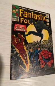 Fantastic Four #52: [1966] first app black panther -Solid 6.0 maybe + pressed