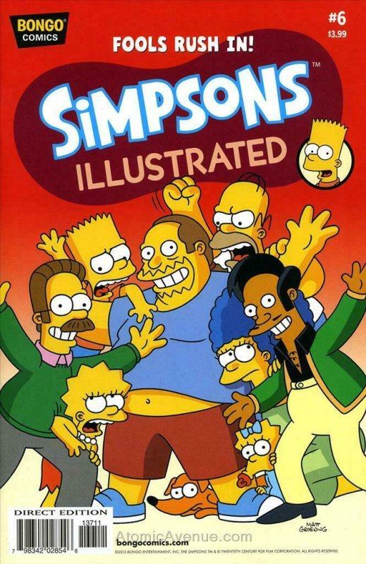 Simpsons Illustrated #6 FN; Bongo | save on shipping - details inside