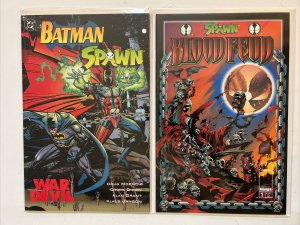 BATMAN SPAWN: WAR DEVIL #1 1994 DC COMICS IMAGE COMICS + #1 SPAWN BLOOD FEUD