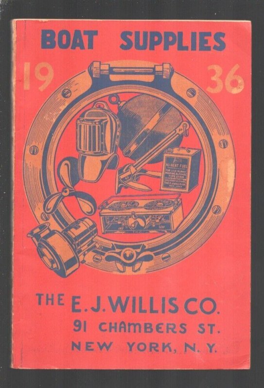 Boat Supplies Catalog 1936-Over 200 pages of Nautical parts & pieces-Illustra...