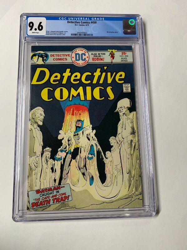 Detective Comics 450 Cgc 9.6 White Pages Dc Comics Batman 2060495020