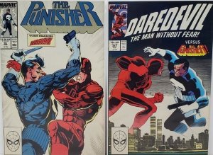 (1988) DAREDEVIL #257 & PUNISHER #10 COMPLETE 2 ISSUE SET! JR JR! PORTACIO!