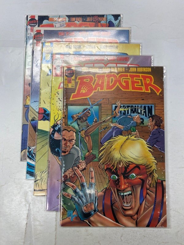 5 Badger FIRST comic books #54 55 56 57 58 17 KM41