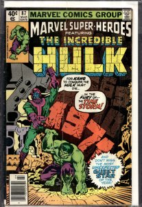 Marvel Super-Heroes #87 (1980) Hulk