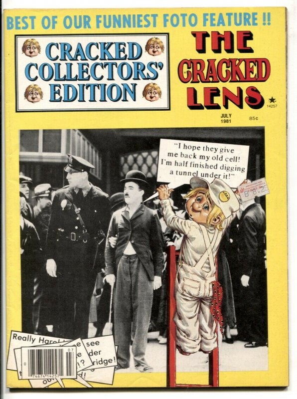 Cracked Collector's Edition July 1981- CRACKED LENS- Chaplin cover