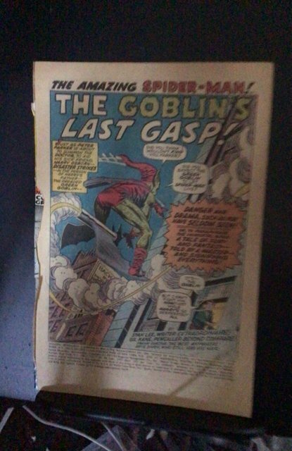 Amazing Spider-Man #98 (1971) Green Goblin drug issue Coverless  FR
