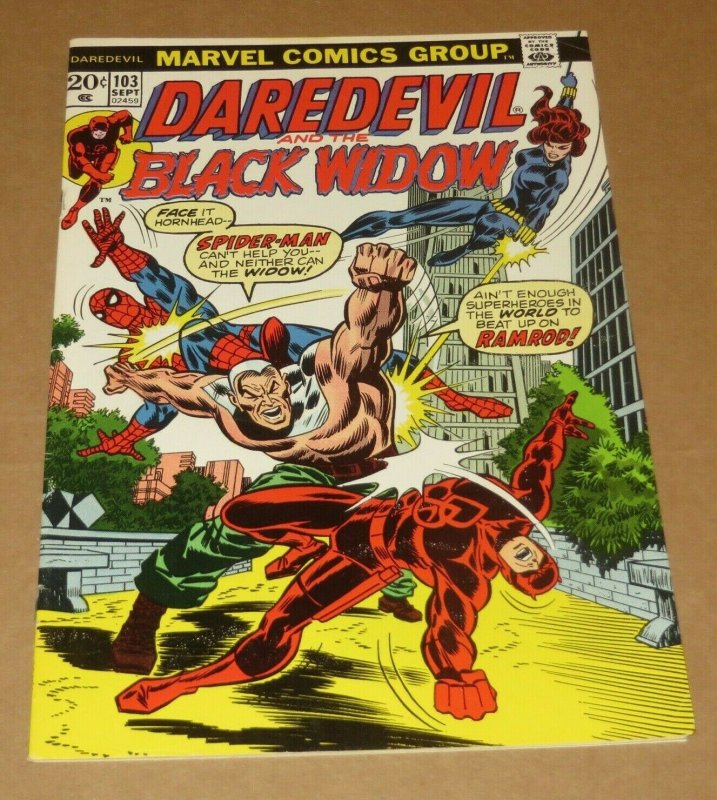 Daredevil #103 FN/VF 1973 Marvel Bronze Age Comic Book 1st App Ramrod Spider-Man