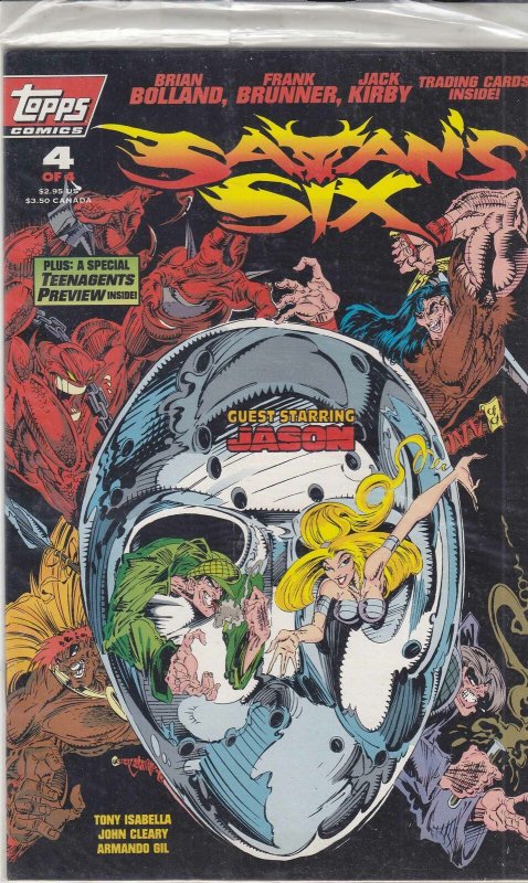 Satan’s Six #4 (with card) VF/NM; Topps | save on shipping - details inside