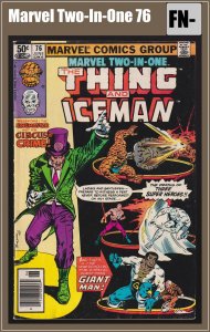 Marvel Two-In-One 76 (1981) FN- Iceman Mark Jewelers