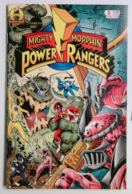 Saban's Mighty Morphin Power Rangers #3 (Feb 1995, Hamilton) FN