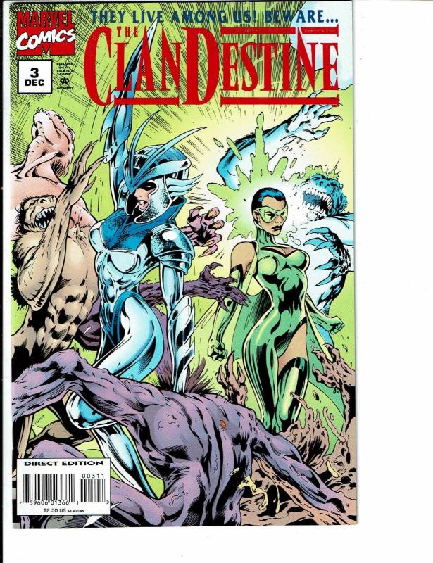 6 Clandestine Marvel Comic Books # 1 2 3 Preview X-Men/Clandestine # 1 2 TW40