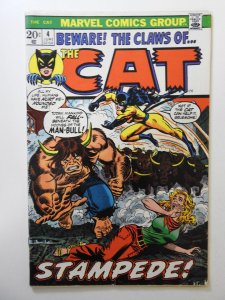 The Cat #4 (1973) VG Condition! Tape pull back cover