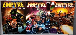 EMPYRE #1 - 3 Ron Lim Wal-Mart Exclusive Variant Covers Avengers Fantastic Four