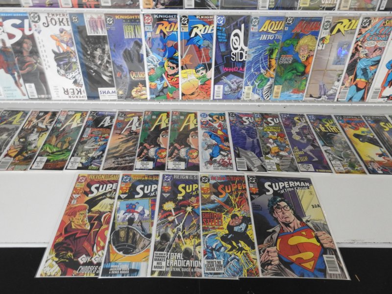 Huge Lot 140+ Comics W/ Batman + Robin, Batman, Superman+ Avg VF-NM Condition!