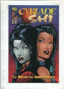CYBLADE/SHI #1 (8.5) 1ST APP OF WITCHBLADE!! 1995