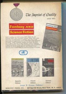 Magazine of Fantasy & Science Fiction 2/1969-Mercury-Isaac Asimov-Larry Brody-VG