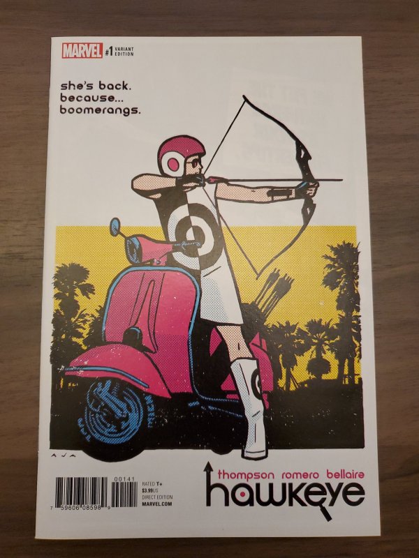 Hawkeye (2017) #1 1:25 David Aja Variant (9.2) Kate Bishop Alloy Ramone Watts