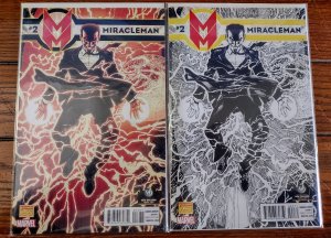 MiracleMan 2 Wizard World New Orleans Trade & B&W Sketch Exclusive Set NM