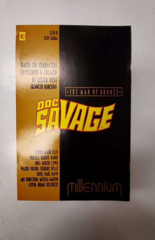 Doc Savage: The Man of Bronze #3 NM Millennium Comic Book J698