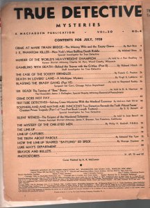 True Detective Mysteries 7/1938-MacFadden-murder of World Champion boxer-FR/G