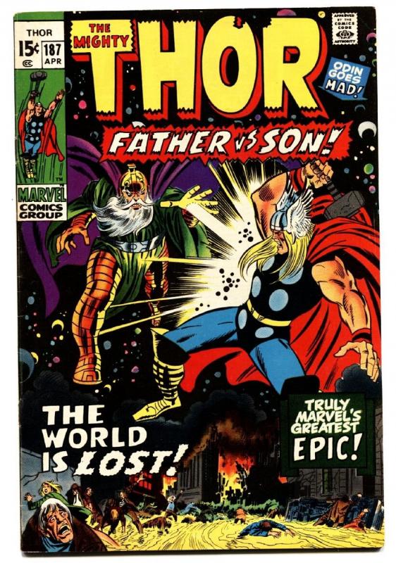 THOR #187 1971 MARVEL COMICS ODIN comic book Bronze-Age