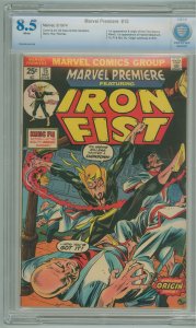 Marvel Premiere #15 (1974) CBCS 8.5! 1st Appearance of Iron Fist! W Pages!