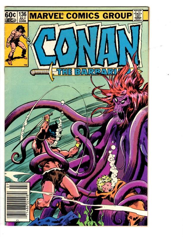 6 Conan the Barbarian Marvel Comic Books # 60 115 128 136 145 172 Buscema WM2