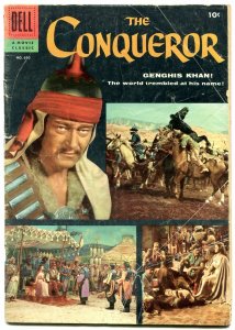The Conqueror- Four Color Comics #690 1956- John Wayne- Dell Movie Classic f/g 