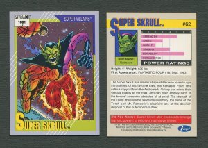 1991 Marvel Comics II  Card  #62 ( Super Skrull )  MINT