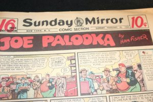 1950 Sunday Mirror Weekly Comic Section February 26th (VG+) Superman Action
