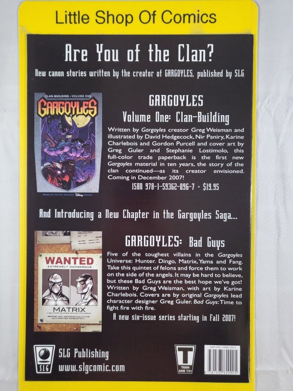 Gargoyles #7 2007 Slave Labor Graphics Based on Disney Animated Series