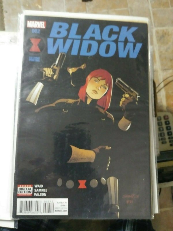 BLACK WIDOW # 2 2016 MARVEL  SAMNEE COVER SHIELD MARIA HILL