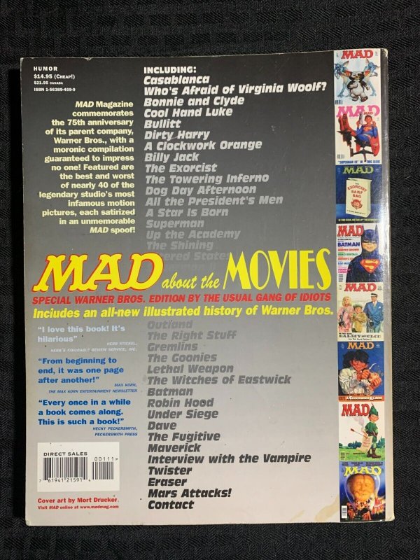 1998 MAD ABOUT THE MOVIES Intro by Siskel & Ebert SC VG 4.0 1st Mad Books