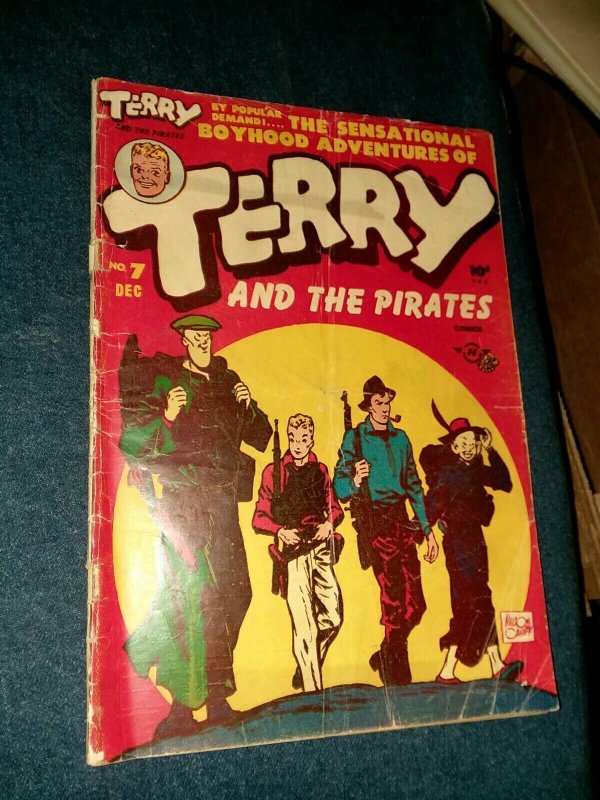 Terry and the Pirates #7 December 1947 harvey comics golden age clack cat story 