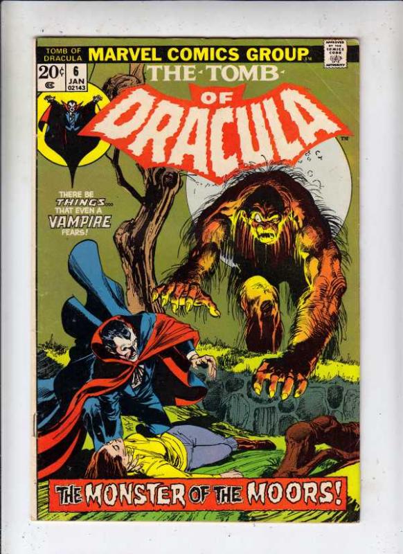 Tomb of Dracula #6 (Jan-73) FN+ Mid-High-Grade Dracula