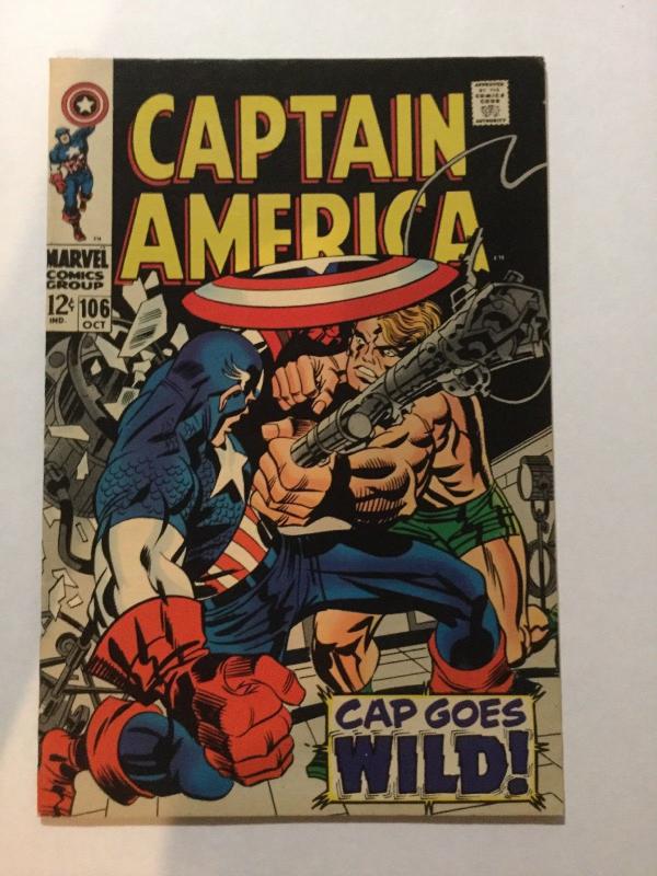 Captain America 106 fn fine 6.0 Silver Age 