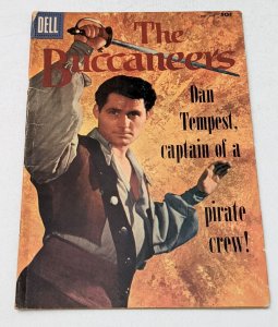 Dell Four Color #800 (1957) The Bucaneers Good- 1.8 Robert Shaw photo cover  