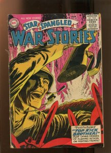 STAR SPANGLED WAR STORIES #43 (3.5) TOP KICK BROTHER! 1956