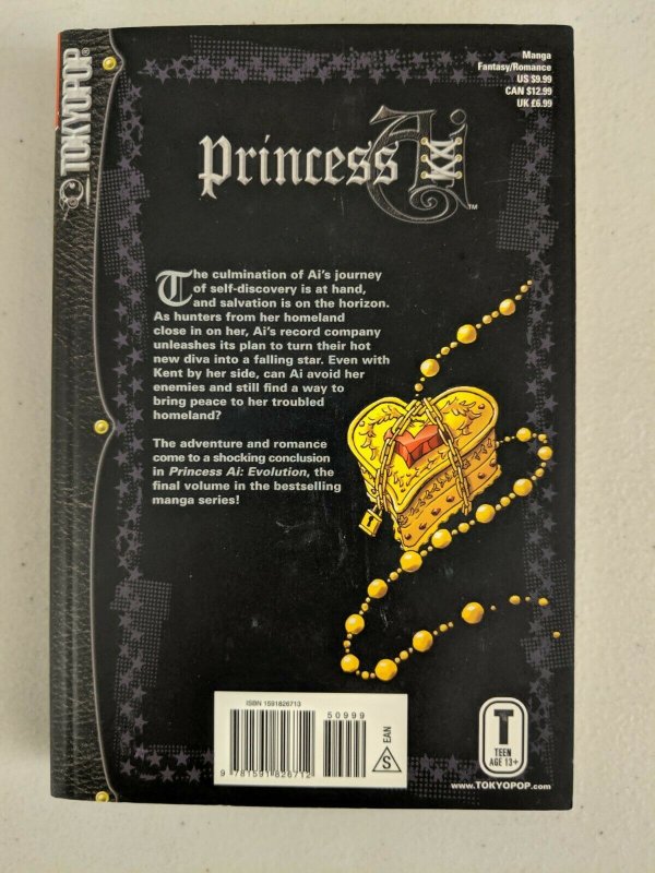 Princess Ai Vol 1-3 Full Set (TokyoPop, 2004) Misaho Kujiradou, Courtney Love