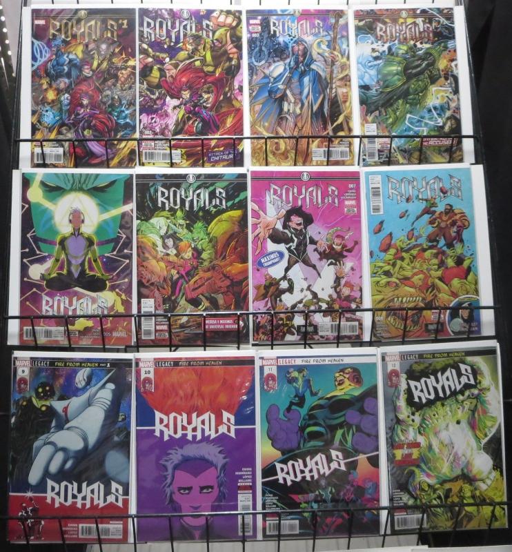 ROYALS (2017 MARVEL) #1-12 COMPLETE! VF-NM! EWING/MEYERS! INHUMANS! BLACK BOLT!