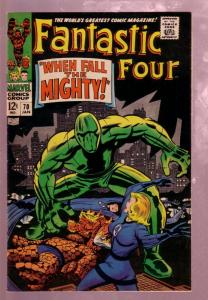 FANTASTIC FOUR #70 1968- FILE COPY-JACK KIRBY ART-MARVE VF