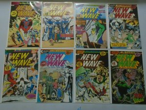 New Wave lot 15 different issues including 3-D 8.5 VF+ (1986-87)